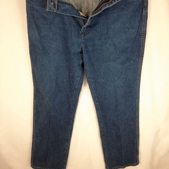 Rustler Vintage Jeans 87621 W38 L30 USA made bootcut cotton 4 pocket zip button - Picture 12 of 14